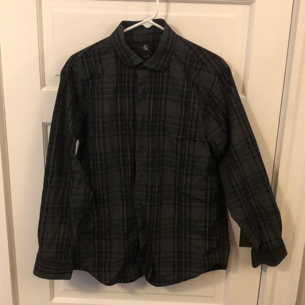 Calvin Klein black dress shirt